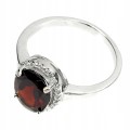 Pierścionek srebro 925 granat r 11 naturalny 3