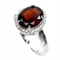 Pierścionek srebro 925 granat r 11 naturalny 3
