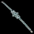 Silver bracelet natural zircon sky blue topaz5
