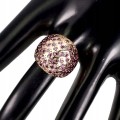 Ring 925 silver rhodolite garnet size 16.5 2