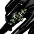 Diopside silver ring size 19 925 natural 2