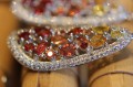 Kolczyki srebrne 925 szafiry Songea padparadża 2