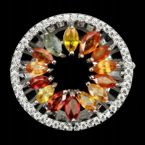 Pierścionek 925 szafiry Songea naturalne r 17 3