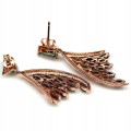 Natural blue sapphires zircon earrings925 1