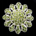 Ring 925 natural diopsides size 16.5 beautiful