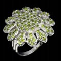 Ring 925 natural diopsides size 16.5 beautiful