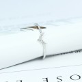 Ring white gold 10K diamonds 0.08ct, size 15