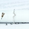 Ring white gold 10K diamonds 0.08ct, size 15