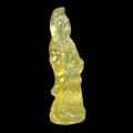 Guanyin rzeźbiony kwarc cytrynowy natural 19.69ct