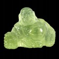 Budda rzeźbiony prehnit kamień naturalny 28.34ct