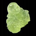 Budda rzeźbiony prehnit kamień naturalny 28.34ct