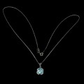 Srebrny naszyjnik Sky Blue topaz 925 naturalny 21