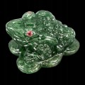 Żaba rzeźbiony awenturyn kamień naturalny 92.06ct