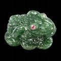 Żaba rzeźbiony awenturyn kamień naturalny 92.06ct