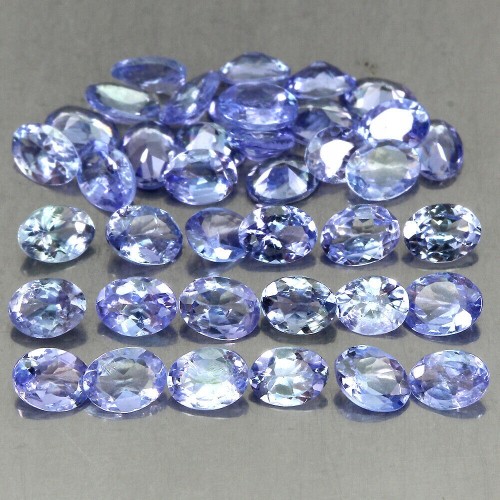 Tanzanity kamienie naturalne IF-VVS 5.37ct 40 szt