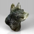 Wilk rzeźbiony labradoryt kamień natural 134.87ct