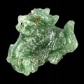 Smok rzeźbiony awenturyn kamień naturalny 69.63ct