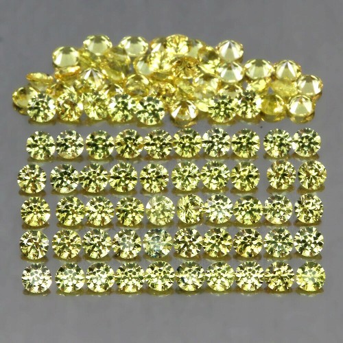 Szafiry Songea kamienie naturalne 3.20ct 94 sztuk