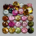 Turmaliny kamienie natural IF-VVS 5.46ct 28 sztuk