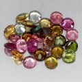 Turmaliny kamienie natural IF-VVS 5.46ct 28 sztuk