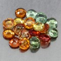 Szafiry Songea kamienie naturalne 5.31ct 18 sztuk