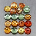 Szafiry Songea kamienie naturalne 5.31ct 18 sztuk