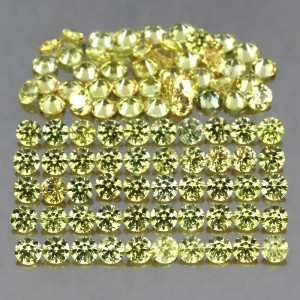 Szafiry Songea kamienie naturalne 3.18ct 95 sztuk