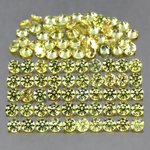 Szafiry Songea kamienie naturalne 3.18ct 95 sztuk