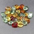 Szafiry Songea kamienie naturalne 4.3ct 28 sztuk